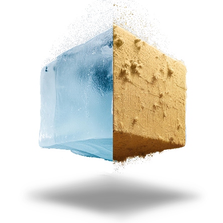 Die Speichermedien Wasser und Sand