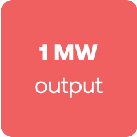 1 MW_100x100 Icon: 1 MW output